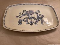 Top view of platter showing pattern and shape