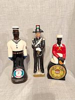 All three figure decanters front view