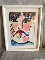 Full view of framed portrait