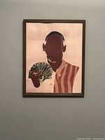 Front view of framed “I Am a Rich Man” art print