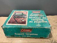 Original Coleman Propane Campstove cardboard box