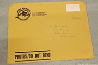 Yellow Dolphins Publicity Dept envelope front