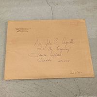Original mailing envelope from New Orleans Saints addressed to recipient