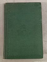 Front cover of green cloth hardcover book