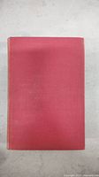 Front cover of red clothbound book