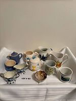 Overall group shot showing all nine items