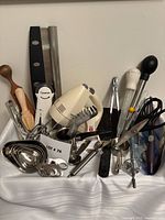 Group shot of all kitchen tools in tray