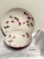 Both Portmeirion Ginko bowls front view