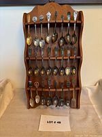 Full view of rack with all utensils displayed