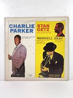 Front cover of LP sleeve featuring Parker, Getz, Gray