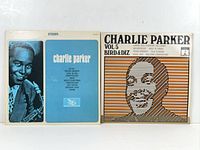 Front covers of both Charlie Parker LPs