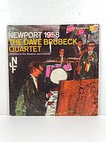 Front sleeve artwork of Dave Brubeck Quartet Newport 1958 LP