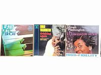 Front view of all three Dinah Washington LP covers