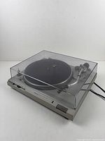 Technics SL-D1 turntable with dust cover closed, overview