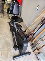 Full view of ProForm Rebel recumbent exercise bike showing seat, flywheel housing and frame