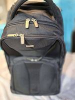 Front view showing compartments and Bugatti plaque