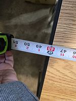 Tape measurement confirming 48-inch width
