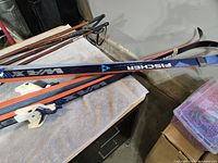 Fischer skis close-up showing brand and graphic