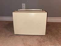 Closed hard carrying case front view