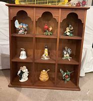 Full view of shelf with all items displayed