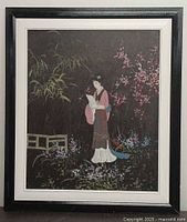 Full view of framed painting