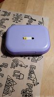 Closed purple Bentgo lunchbox top view
