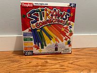Front of sealed Roylco Straws & Connectors box showing colourful straws, connectors and 230-piece count