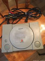Top view of Sony PlayStation 1 console