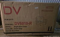 Sealed carton showing item details and model DV6019-R