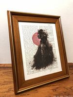 Framed Darth Vader print full view