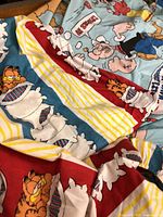 Garfield and Popeye cartoon prints on sheets