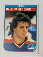 Front of 1982 O-Pee-Chee Dale Hawerchuk rookie card