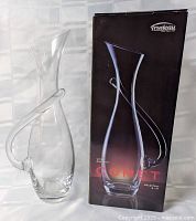 Decanter and box side by side