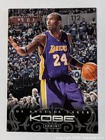 Front of Kobe Bryant Panini Anthology card showing player in action