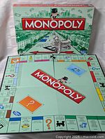 Unfolded Monopoly game board