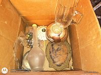 Top view of entire box showing all items