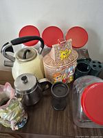 Group shot of all items on table