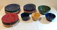 Full set stacked: plates, pasta bowls, cereal bowls, serving bowls