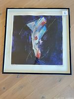 Full view of framed painting