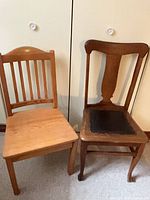Both chairs side by side showing overall design and condition