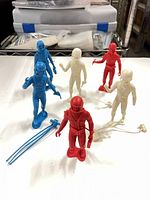 Full set of six astronaut figures with accessories