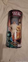 Front view of packaged Dr. No action figure showing figure and branding