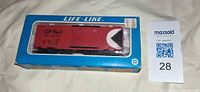 Front of boxed Life-Like CP Rail gondola car
