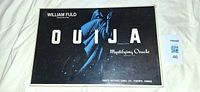 Front of retail box with William Fuld Ouija branding
