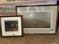 Both framed prints side by side