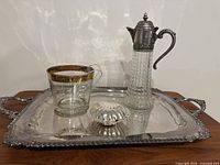 All four items arranged on tray