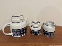 Full view of three-piece Tangier set