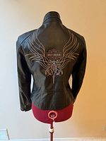 Back view showing wing embroidery and Harley-Davidson Bar & Shield logo