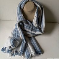 Shawl draped to show overall appearance and drape