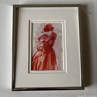 Full view of framed painting